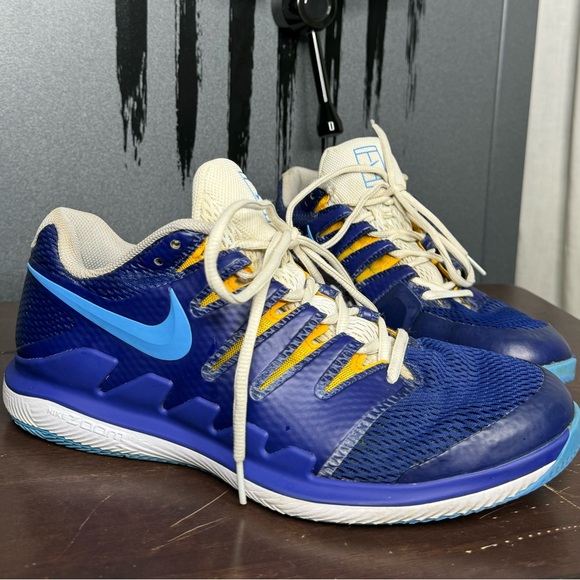 Nike Court Air Zoom Vapor X 'Blue Yellow White. - Picture 4 of 10